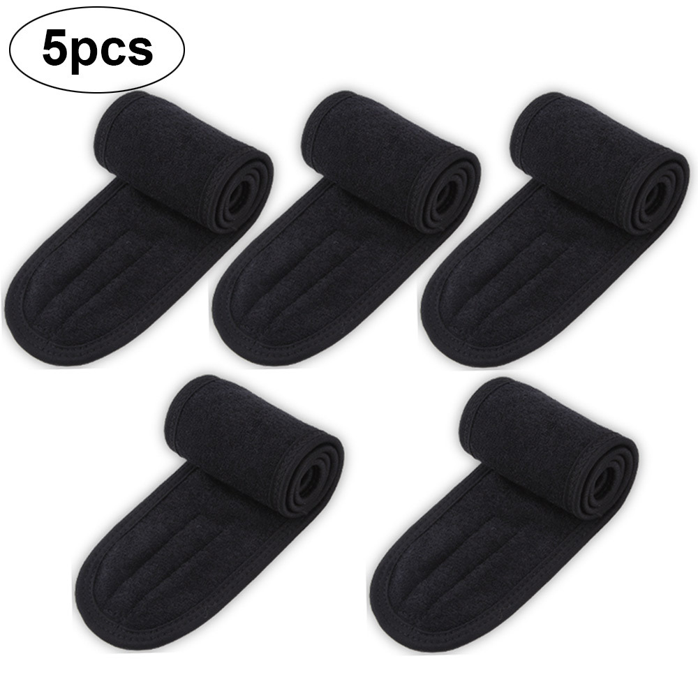 TEMU 5pcs Of Eyelash Extension Spa Headbands, Makeup Bags, Head Towels, Elastic Towel Bands, And Magic Switches