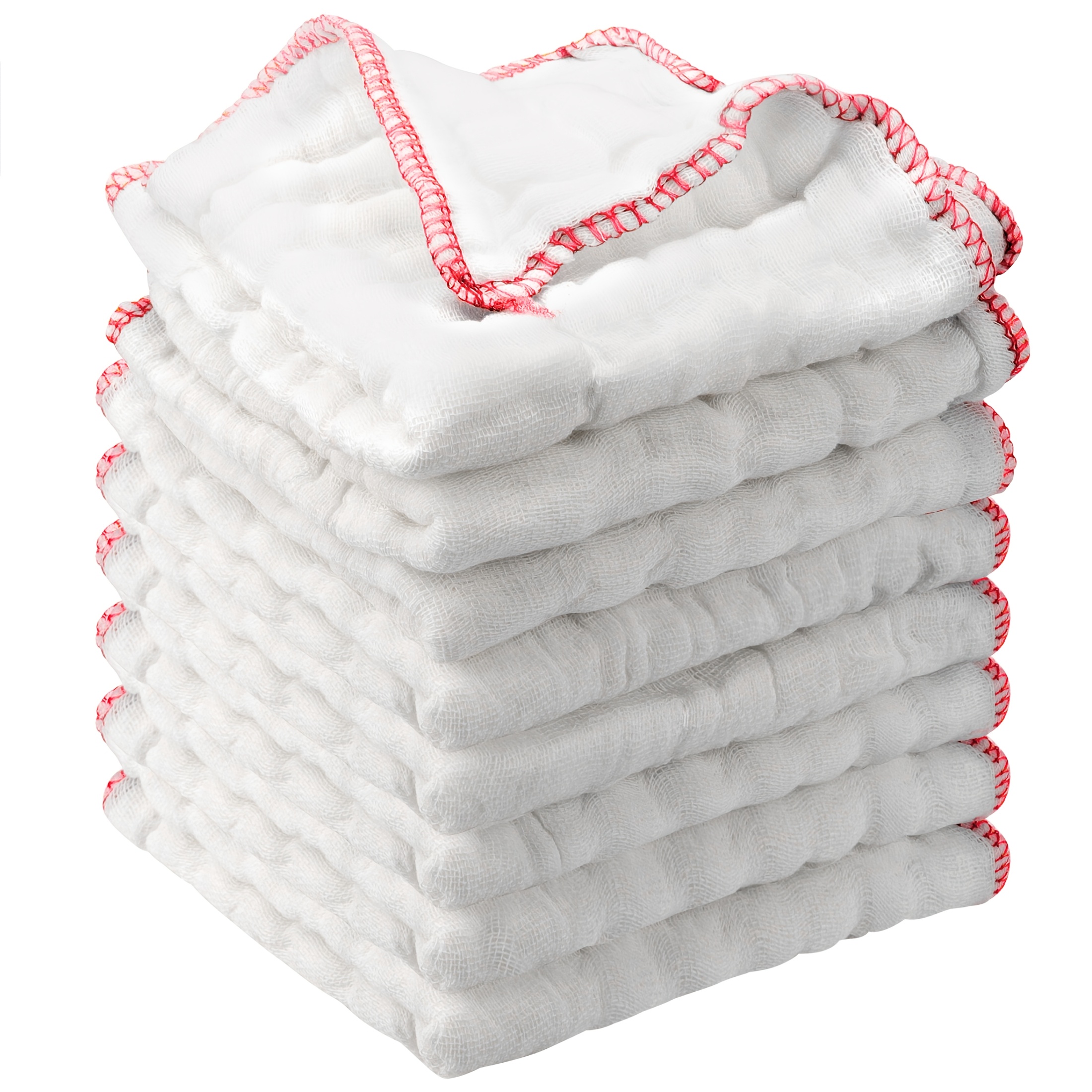 TEMU 8pcs Set Of Microfiber Dishcloths, Reusable Cloths, Suitable For Wet And Dry Use, Washable Kitchen Towels, Suitable For Cleaning Countertops,