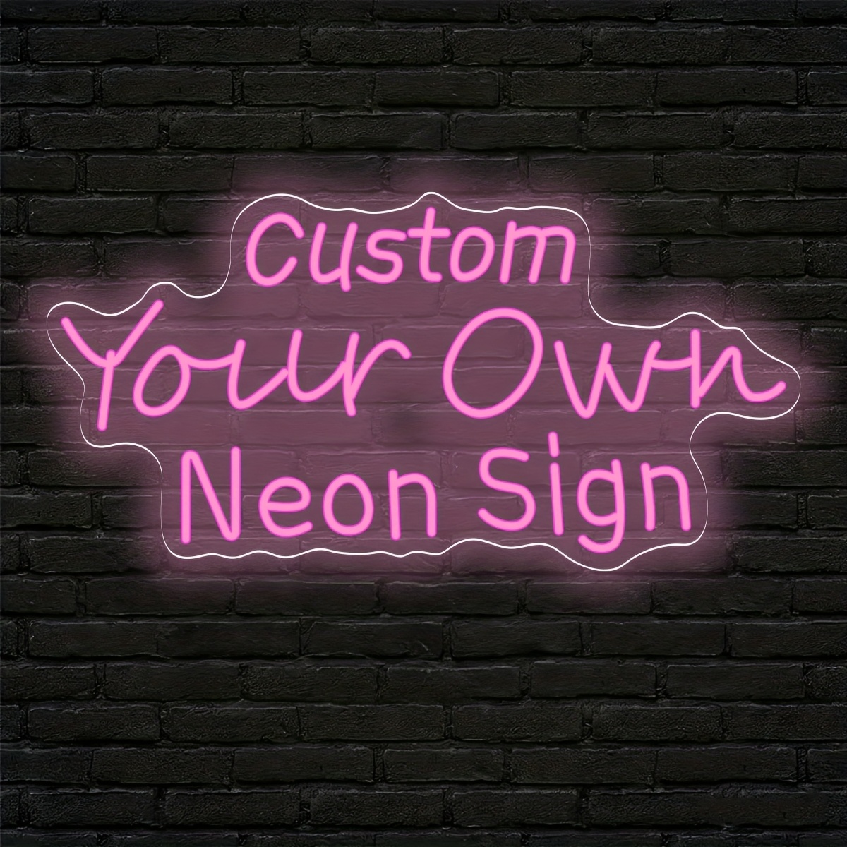 Personalized Custom Text LED Neon Light, USB Powered