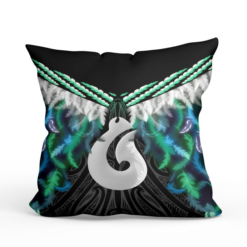 TEMU 1pc Of Maori Art Cover Featuring A Koru Design, Made Of Soft Plush Material, Measuring 17.7 Inches By 17.7 Inches, Sold Without The Pillow
