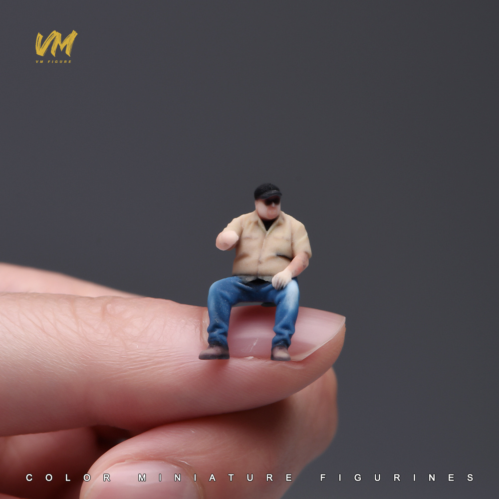 TEMU 1pc Of 1/64 Scale 3d Printed Abs Resin Material, Excavator Wear Fashion Glasses Male Driver Character Model, Diy Scene Accessories, Desktop