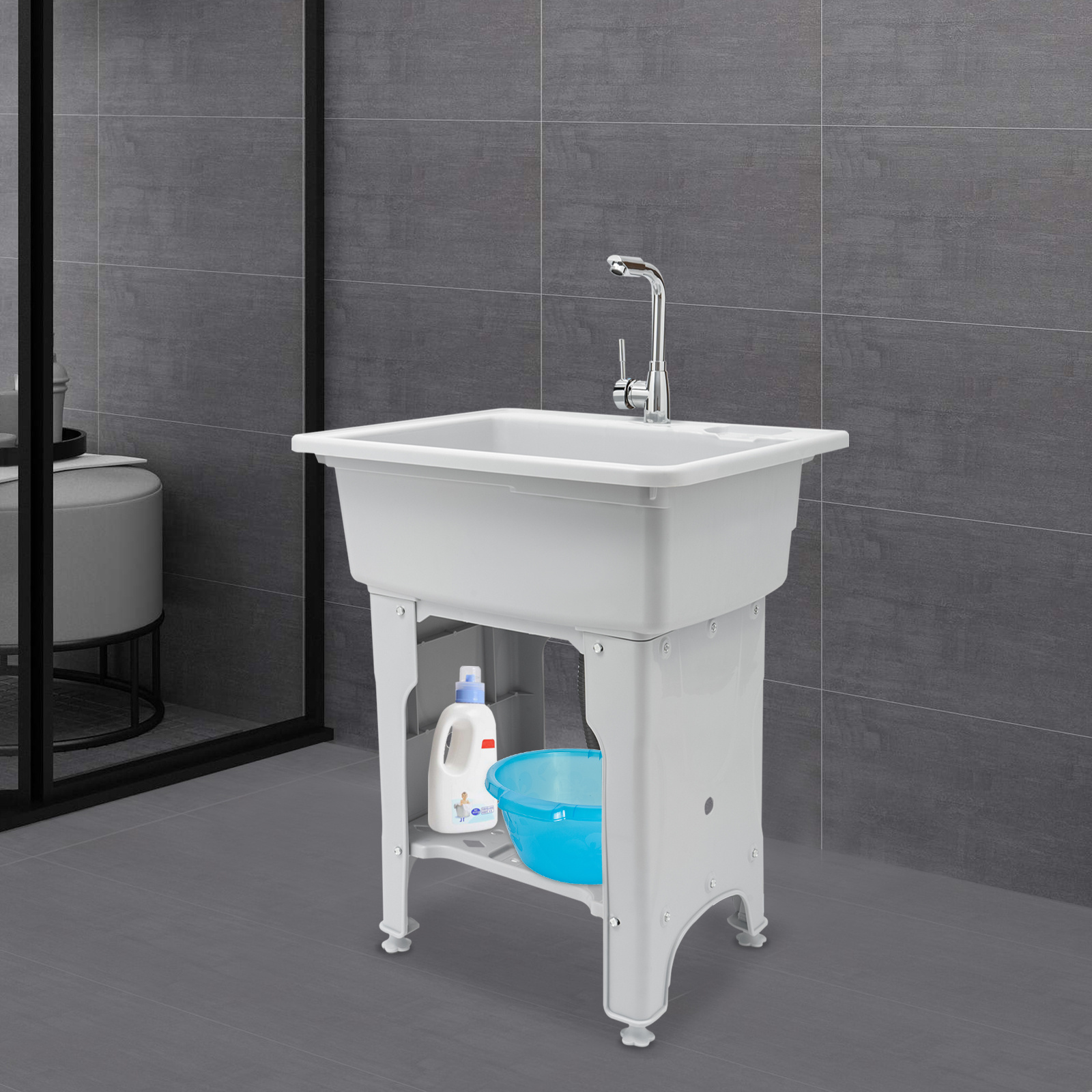 SAHUANIYE Freestanding Plastic Laundry Sink, Utility Sink With India | Ubuy