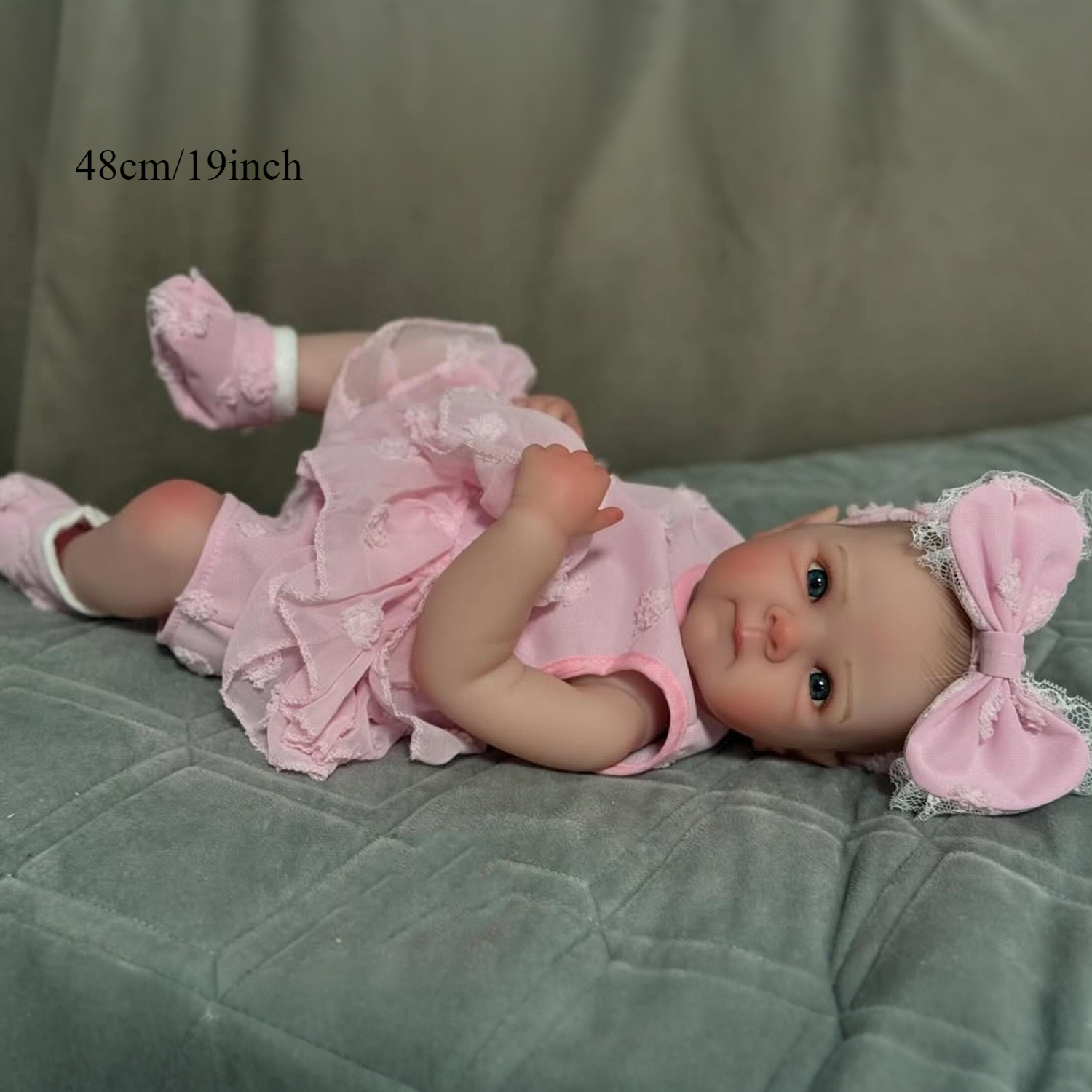 48cm 19 inch complete vinyl baby doll featuring a - Temu