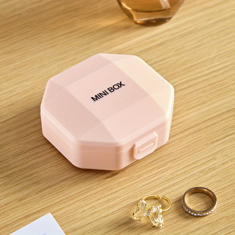 Portable Plastic Medicine Organizer Box, Daily Pill Case