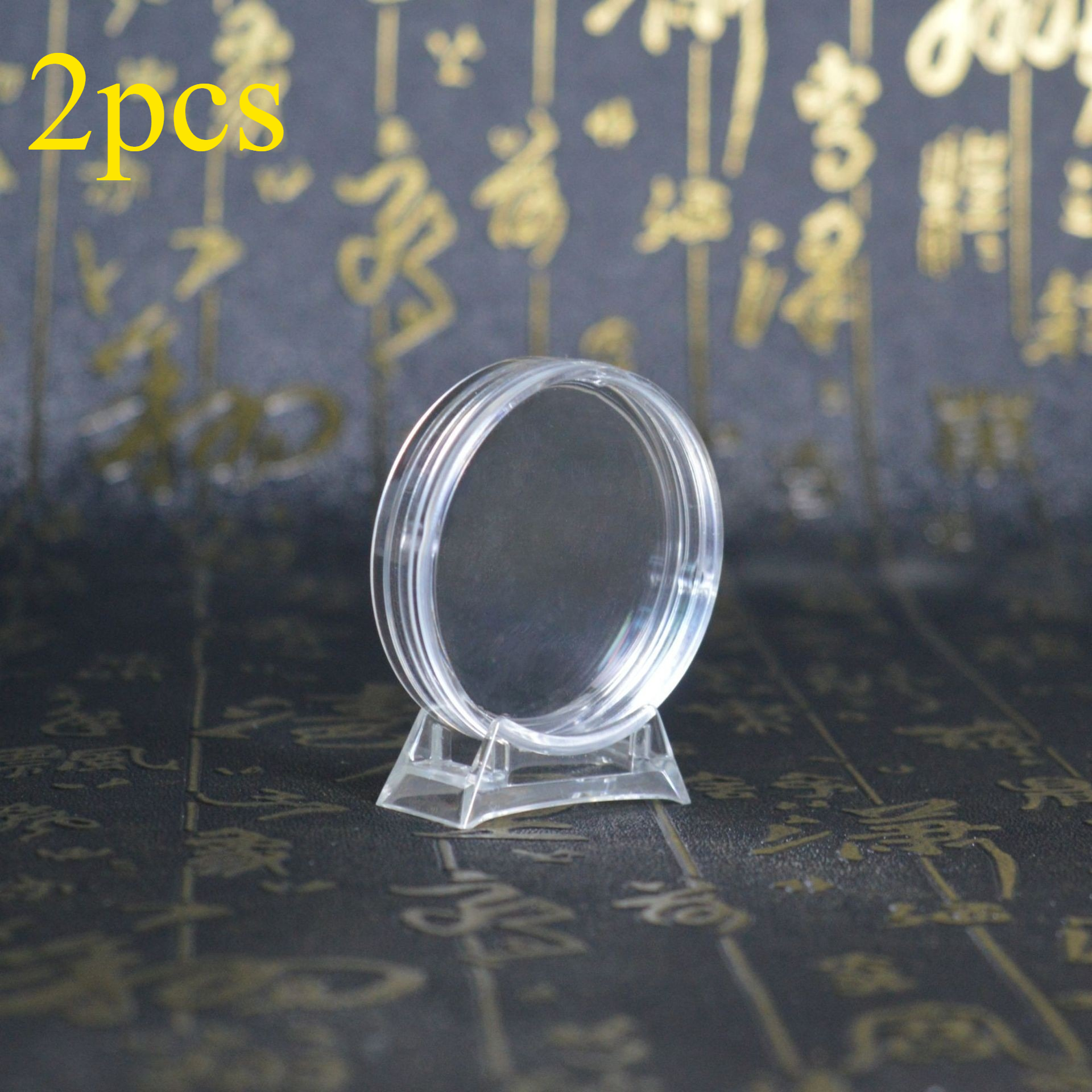 2pcs Transparent Pvc Coin Display Boxes With - Dustproof And Scratch-resistant Octagonal Capsules, Suitable For Coin, Bar, Medal, Token Collection - Durable Pvc Storage Case, Ideal For Home, Office