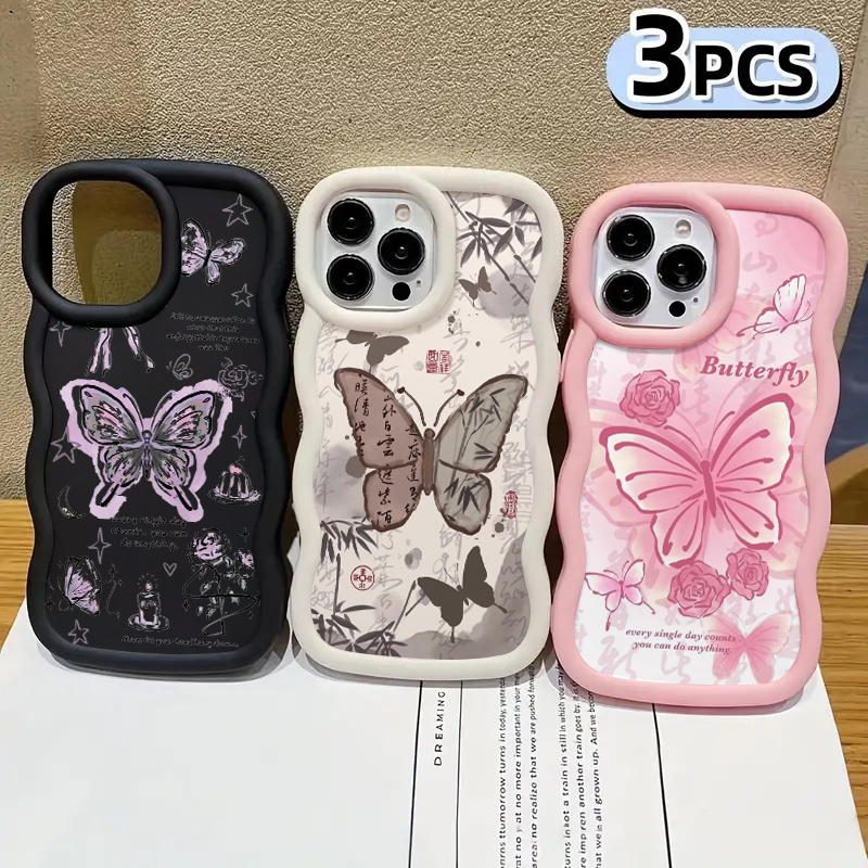 TEMU Phone Case - 3pcs Of Colorful Pattern Anti-fall Phone Case Set, Suitable For Iphone 11/11 Pro/11 Pro Max/12/12 Pro/12 Pro Max/13/13 Pro/13 Pro