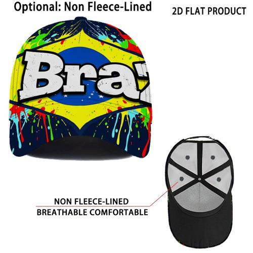 splash baseball cap fleece lined and non fleece two style hat retro graphic dad hat with full print for outdoor and casual wear sun carnival