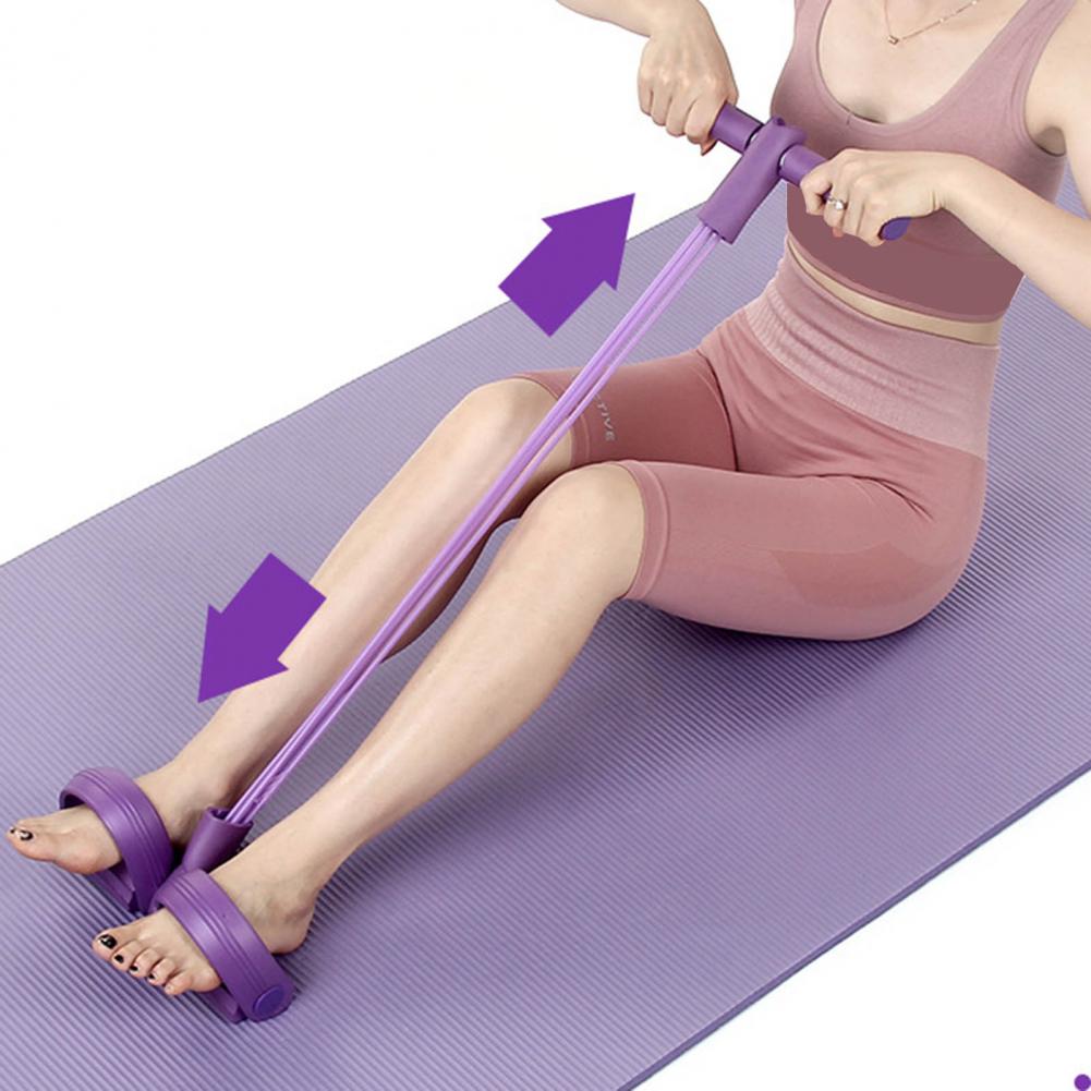 bands with handles for multifunctional yoga sit ups suitable for   men and women this   pedal   trainer features six strands of thickened rope designed for effective abdominal workouts Product details 12