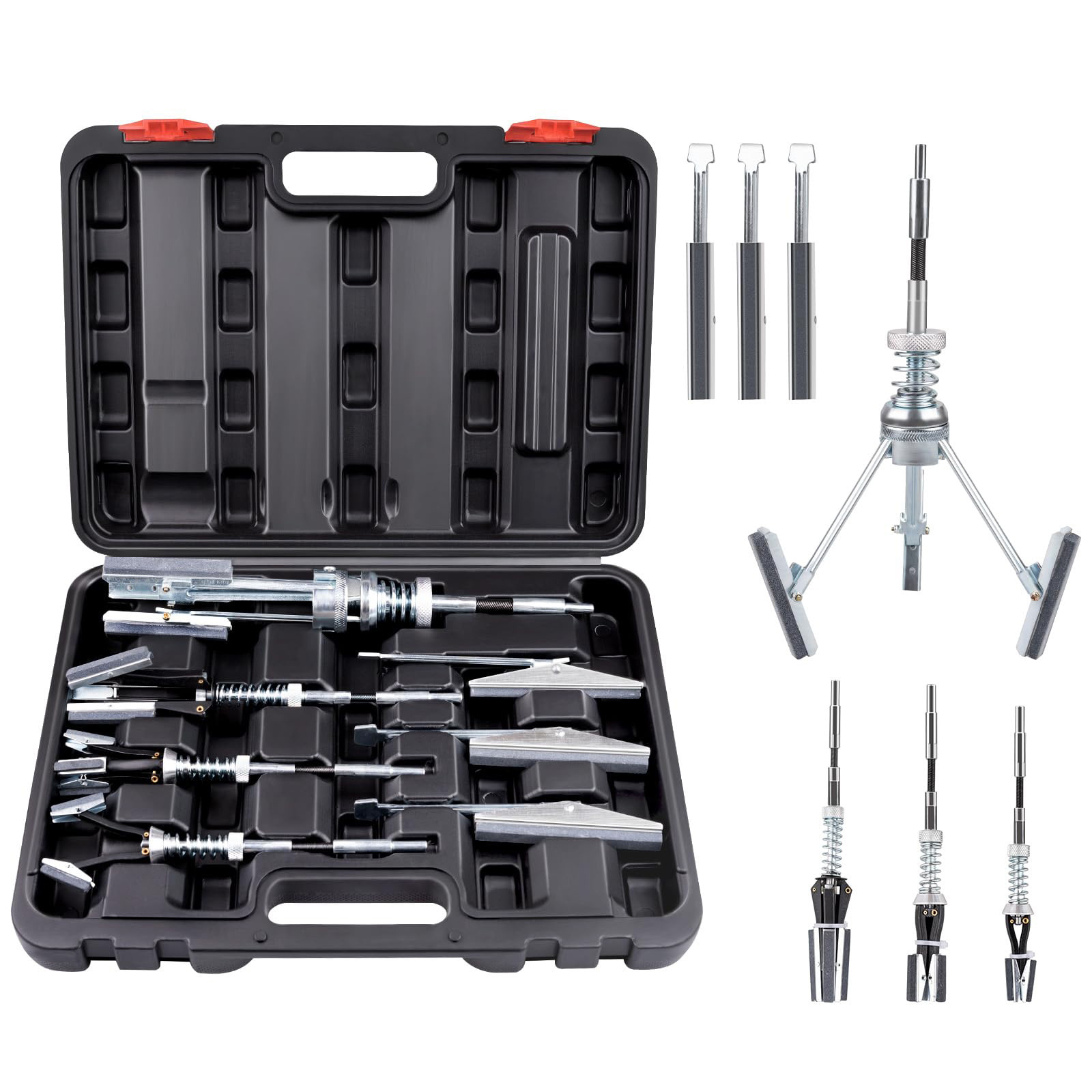 1 Set Of Cylinder Tool Kit, Including 4-inch Cylinder Bore Tools, Cylinder Machine, Brushes, And Fixtures For With Sizes Ranging From 57 To 177mm, Without Battery
