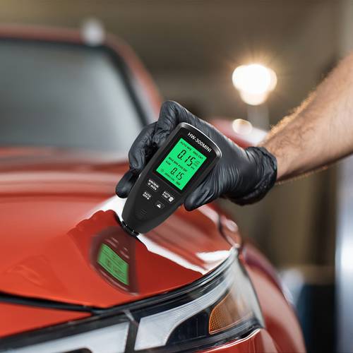 medidor de de pintura, medidor de grosor de recubrimiento 0-2000um, lcd retroiluminado con , calibración digital automática y función data hold, probador de en fe/nfe detección (sin batería)