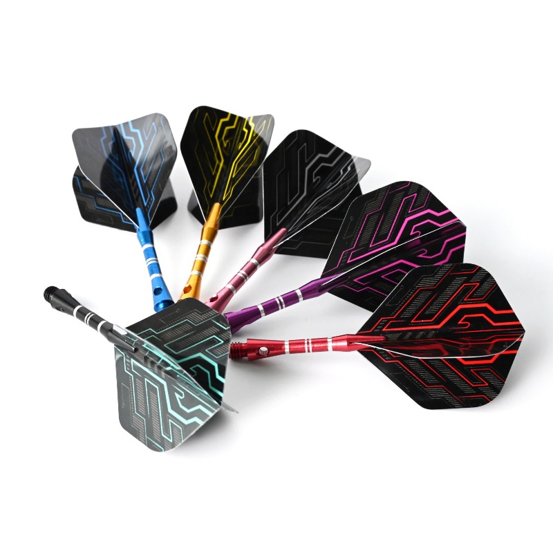 18-Pack Short Aluminum Dart Shafts with 18 New Dart Wings