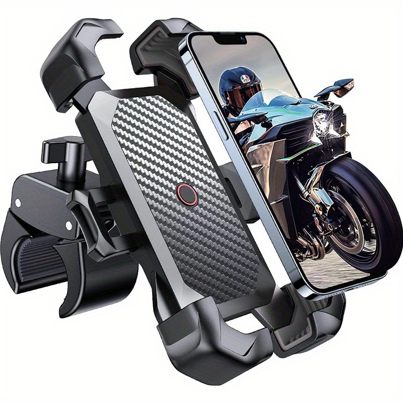 TEMU Motorcycle Phone Mount,bike Phone Holder For Bicycle, [10s ] Handlebar Phone Mount, Compatible With Iphone, , All Cell Phone