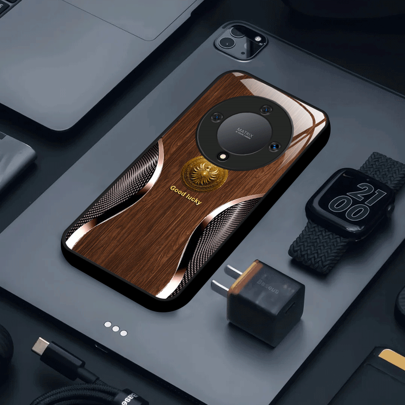 TEMU Wood Grain Pattern Phone Case With Premium Tempered Glass Cover - Suitable /magic3/magic3 Pro/ Lite/ Pro// Lite/ Pro/magic6/magic6 Lite/magic6