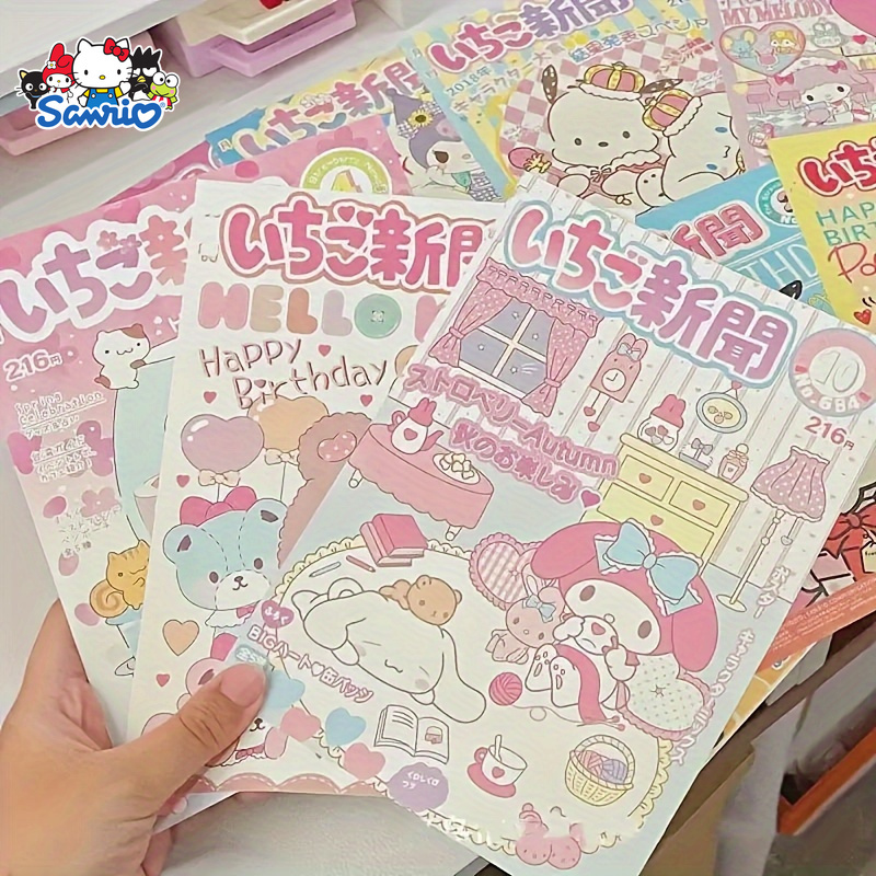 

10pcs Sanrio Hello Kitty & Cinnamoroll Monthly Poster Set - Adorable Paper Wall Stickers, Japanese Anime-inspired Room Decor, Diy Bedroom Collection, Hello Kitty Room Decor