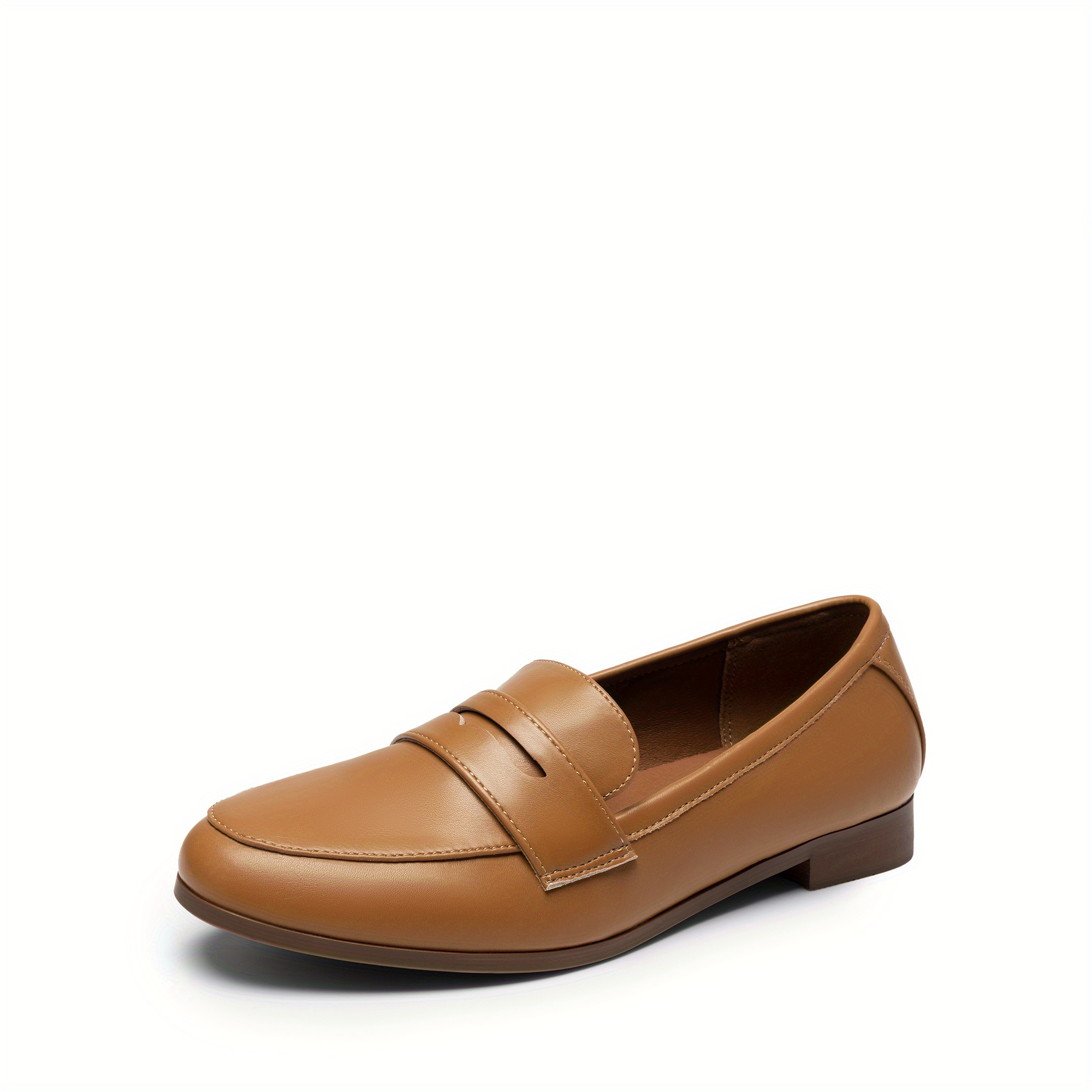 women's slip-on loafers - almond toe round-toe flats, tpr sole dressy casual & suitable for work, - comfortable wearable for professional & everyday use, women shoes | Great Deals | Temu