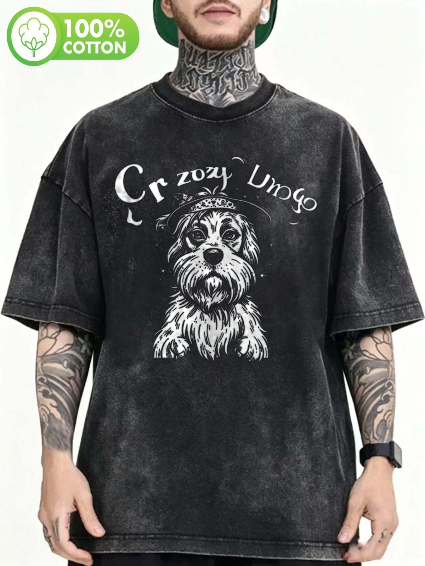 immagine dell'articolo   con cappello_t-shirt da   230g     e sfumata