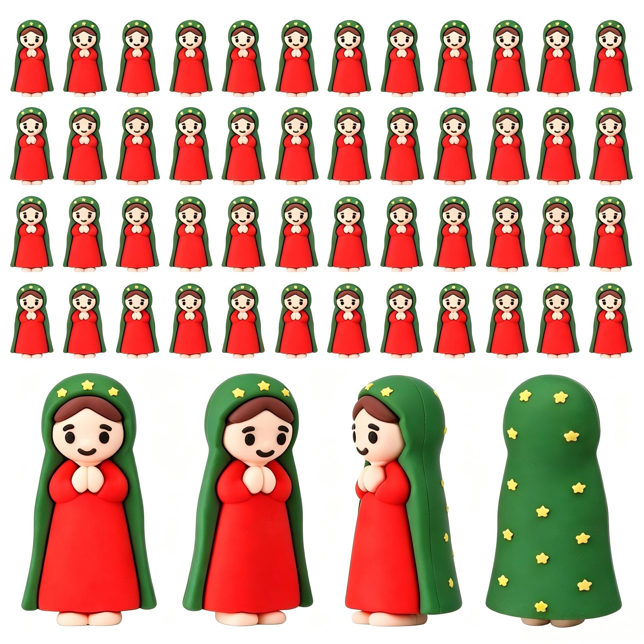 TEMU Halloween 30pcs Mini Mary Collectible Figurines, Small Catholic Religious Statues, Easter , Party Gifts And Keepsakesfor Christmas