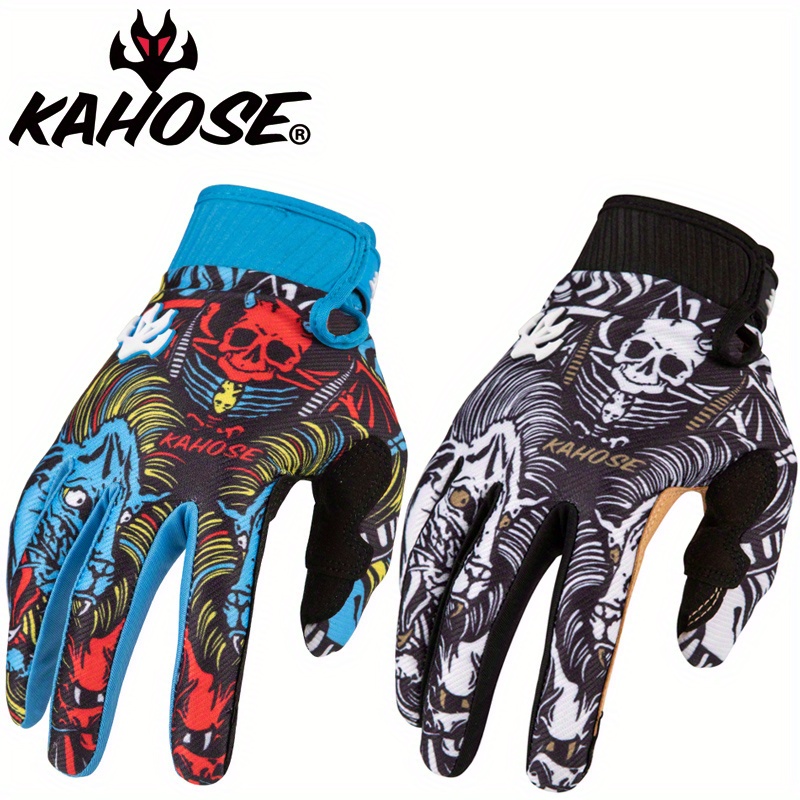 Motorcycle Gloves For Men And Women Ghost Claw Full Finger Touchscreen  Motorbike Gloves For Riding Road Racing Cycling Climbing Motocross Blue  Black