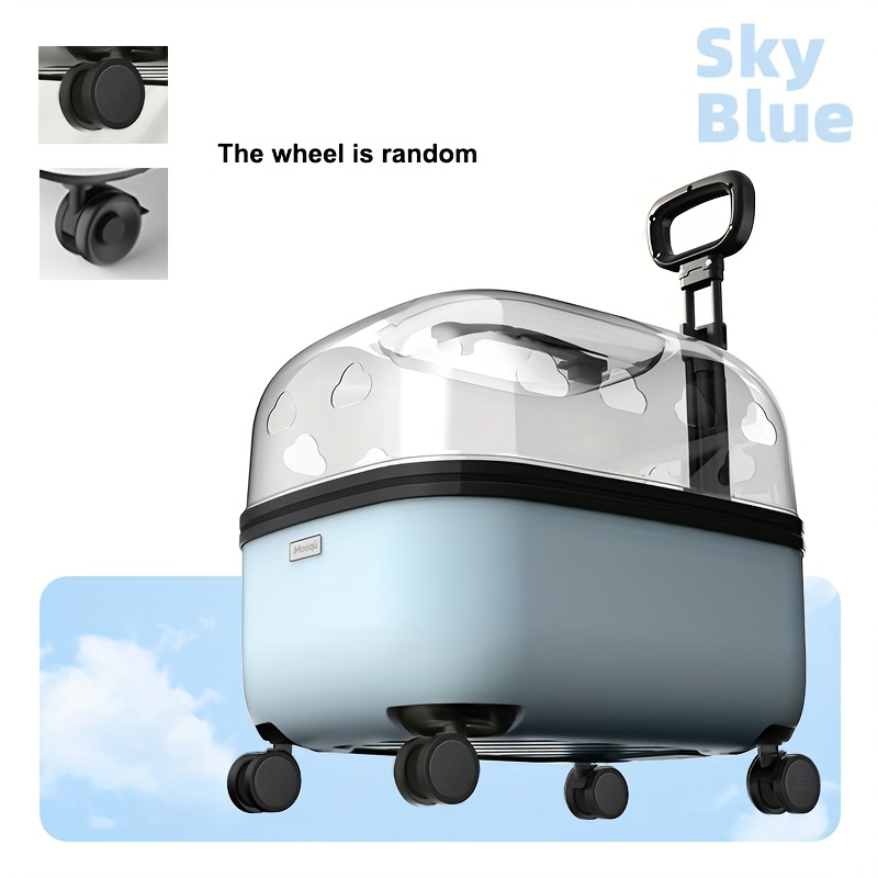 panoramic view   heavy duty pc with 360   visibility zippered     for airplane car vet   travel carrier for cats small dogs durable   case with  