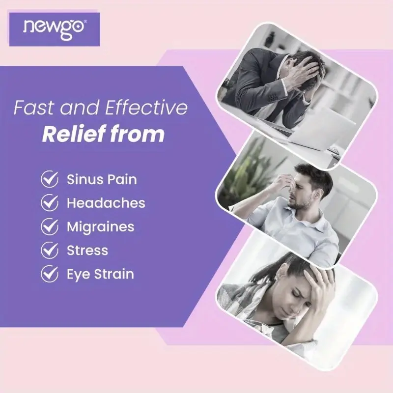 microwavable heating pad sinus mask - microwaveable warm compress for sinus pressure, migraines, tension , facial & eye - soft fabric with heat distribution, comfortable eye cutouts, ideal for cold weather - purple & options, hand wash only, ideal for home, office, travel - migraine & allergy sufferers, home, , durable construction, heat, portable design, healthconscious , portable heater, for Product details 2