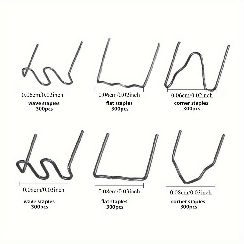 1800pcs 6 sizes car plastic bumper repair welding nails   hot melt welding studs auto bumper crack damage plastic welding repair tools without battery