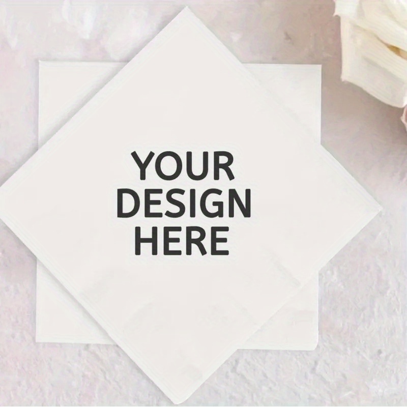TEMU 50/100 Personalized Pet Wedding Napkins, Dog Wedding Napkins, Pet Wedding Napkins, Pet Wedding Cocktail Napkins
