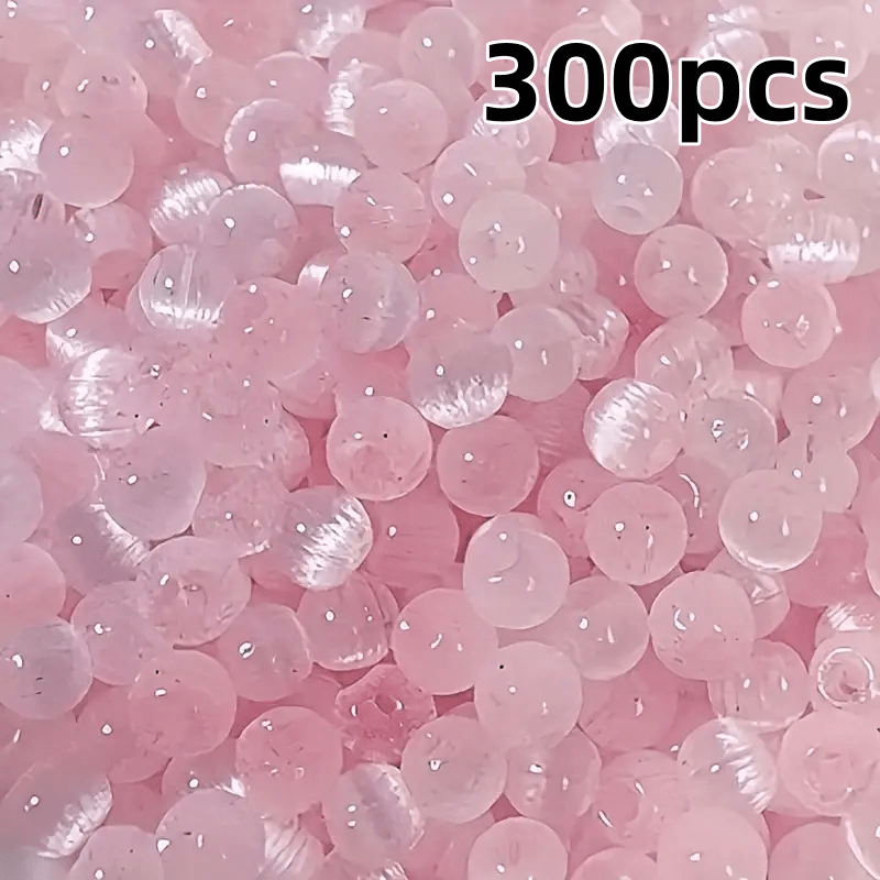 E-shop 300 Stk. Katzenauge-Glasperlen, 4 mm, zufällig gemischte Farben in Blau, Pink, Gelb, Grün, Zubehör für die DIY-Schmuckherstellung, geeignet für