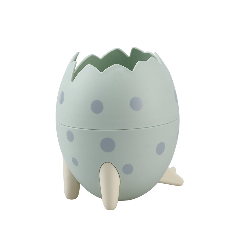 1pc Multifunctional Fashionable Cute Dinosaur Egg Pen Holder, Student Desktop Mini Storage Box Creative Office Organizer