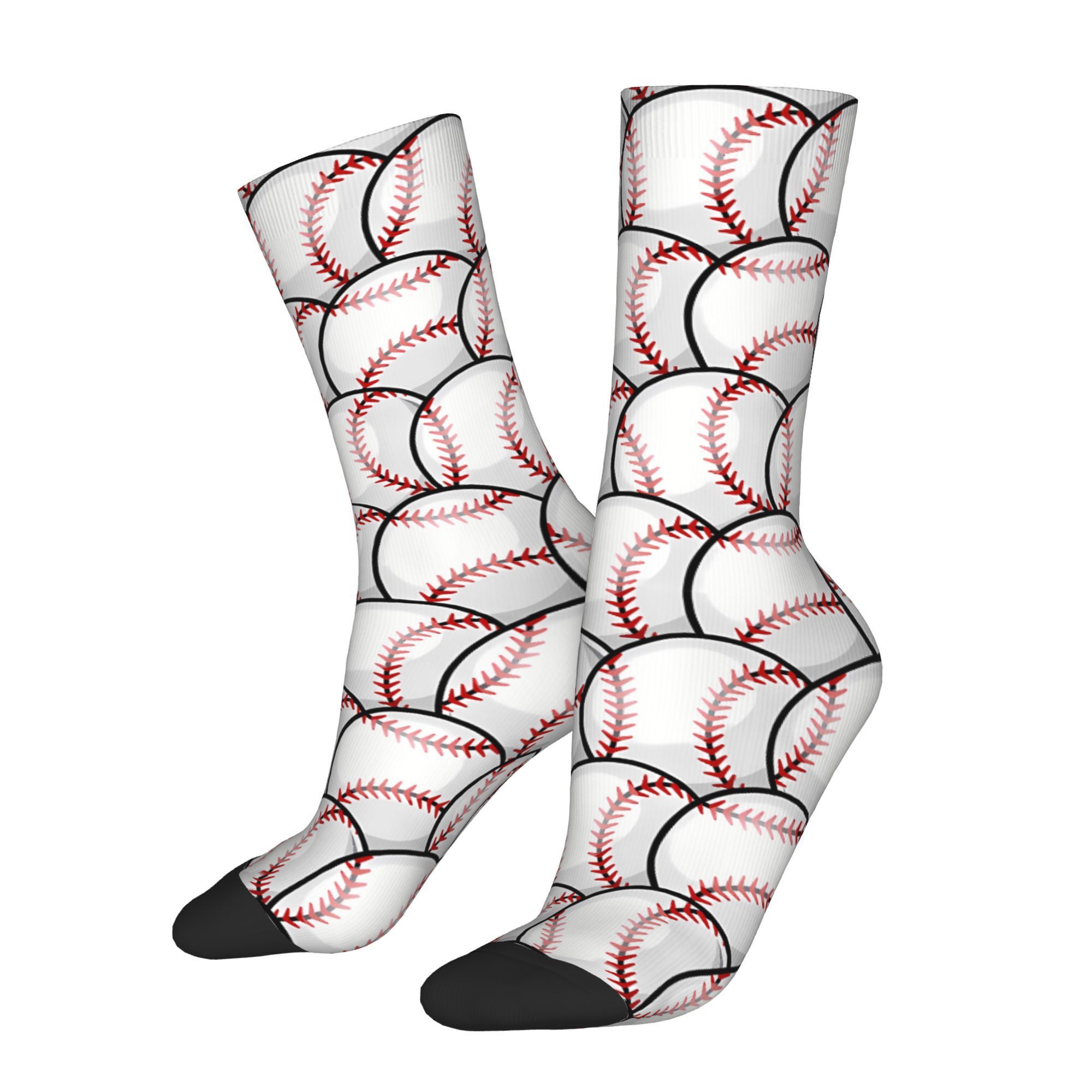 

Men's Novelty Baseball Socks - Breathable Polyester , Elastane Infused, Hand Washable