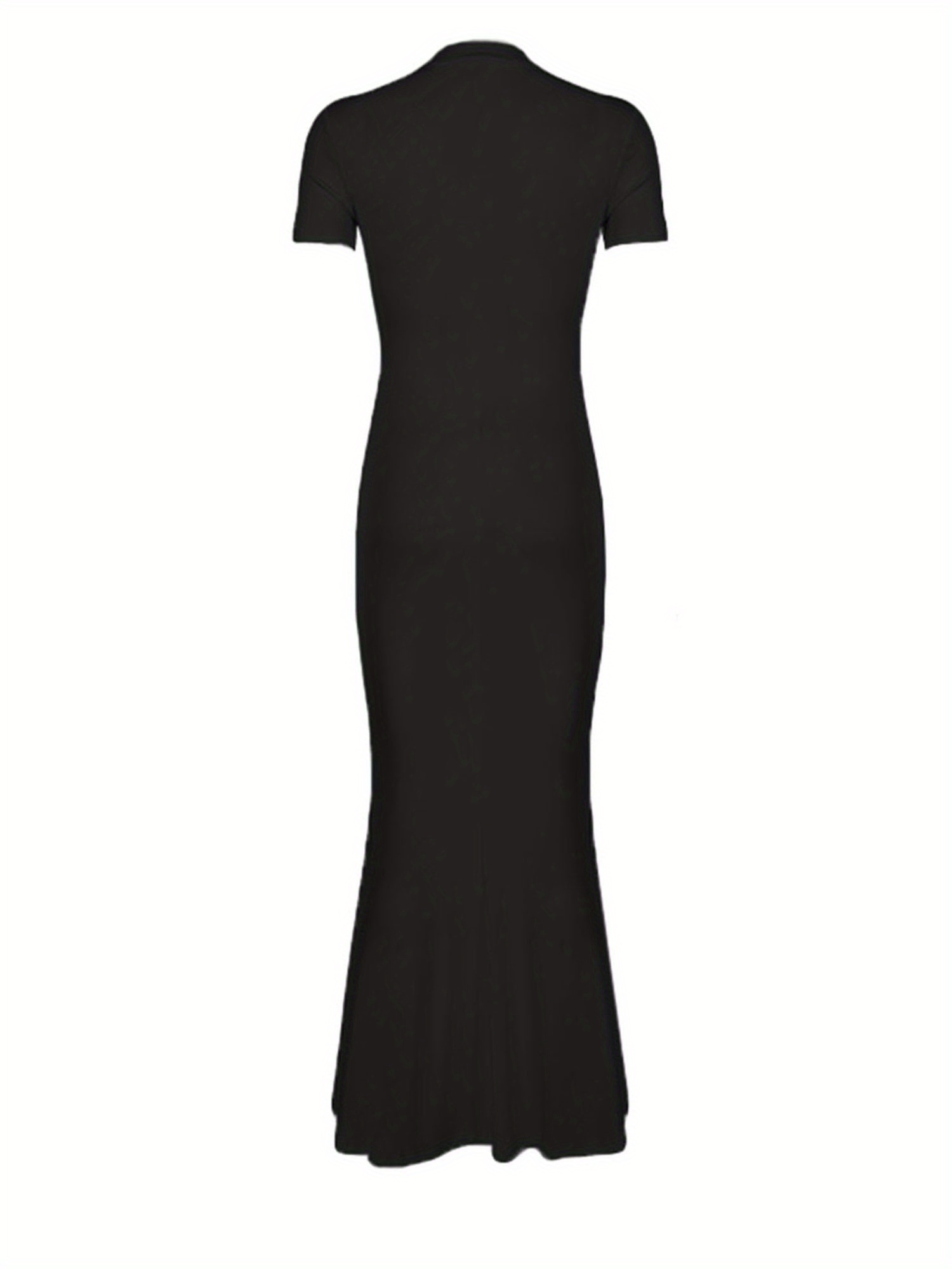 elegant white mermaid bodycon maxi dress women high neckline Temu