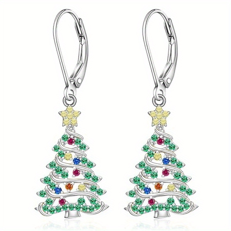 

Christmas Tree , Steel Copper Ear , Jewelry, Zirconia And , For Women And , For , , And -
