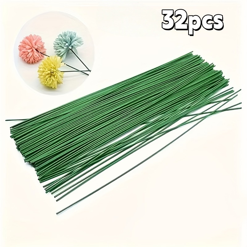 TEMU Tiges spécialement conçues pour fleurs artificielles, ces tiges robustes en fil métallique sont idéales pour réaliser des décorations de fêtes,