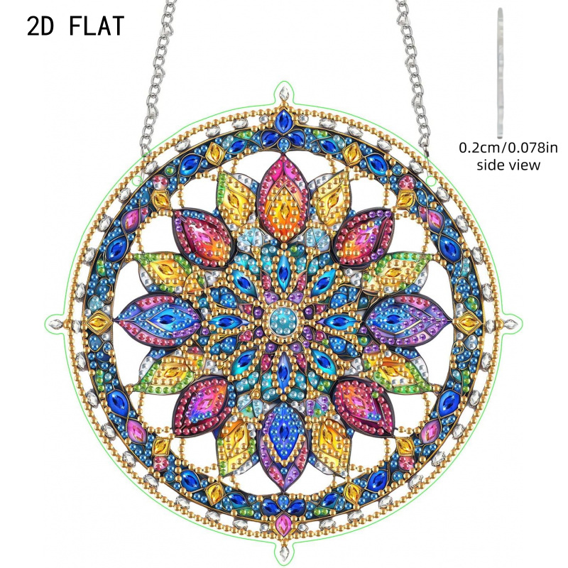 Flower Hanging Diamond Art Kits for Adults, Suncatcher Gift