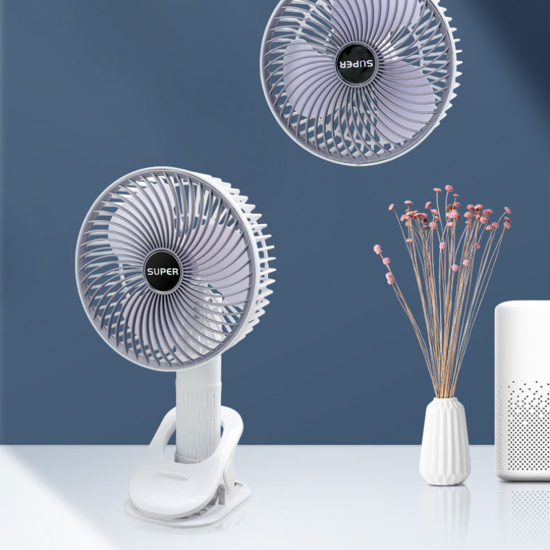 new   compact clip on portable electric fan for dorm office desktop suitable for 5   home outdoor travel camping and school use details 2