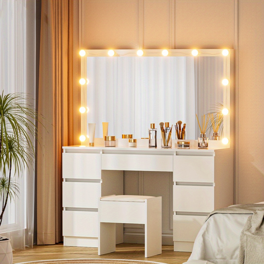 dressing table with stool 12 led lights Product details 6