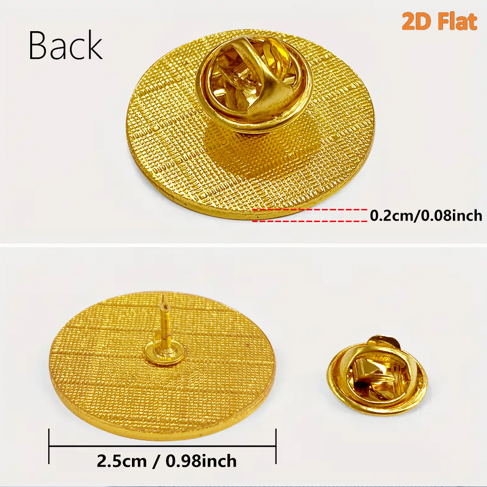 Ornate Elegant Lotus Round Zinc Alloy Brooch