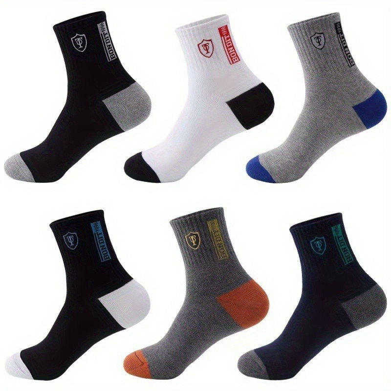 40pcs (20 Pairs) of New Men'S Socks, Mid-Tube Socks, All-Season Socks, Men'S Sports Socks