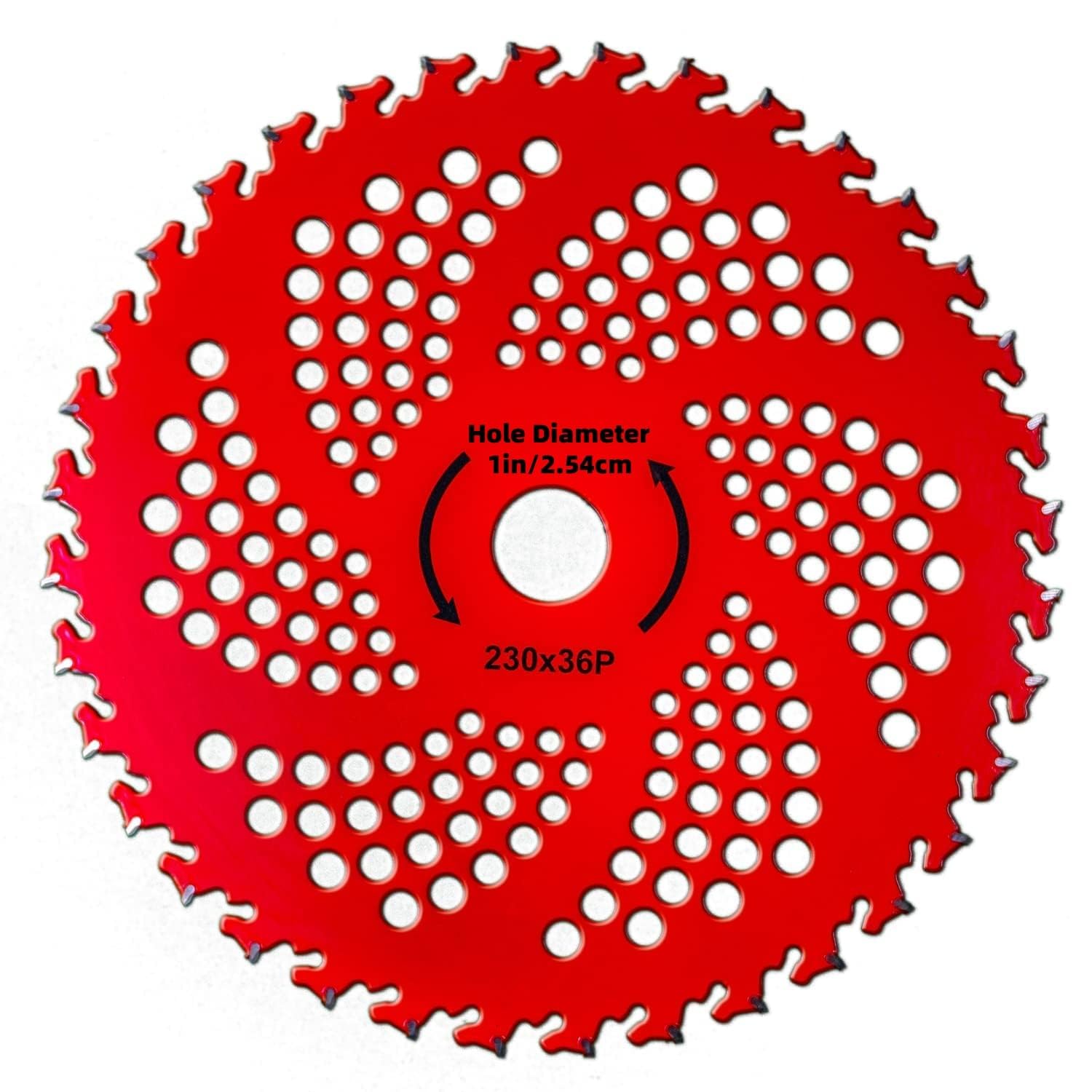 Image of 2-pack 9' 36 Teeth Carbide Tipped Brush Cutter - Heavy Duty Steel For Lawn Mower, Trimmer & Garden Tools