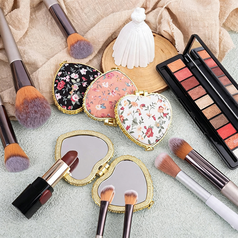 4pcs Double-Sided Folding Mini Makeup Mirrors