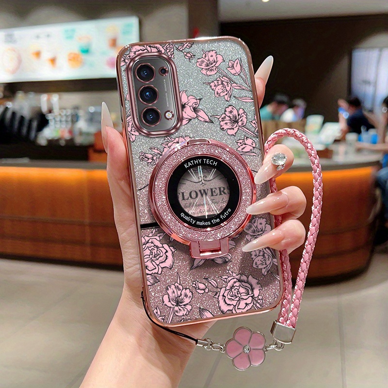 TEMU Estuche para OPPO A74 5G con chapado electroquímico resistente a impactos, ideal para uso diario.