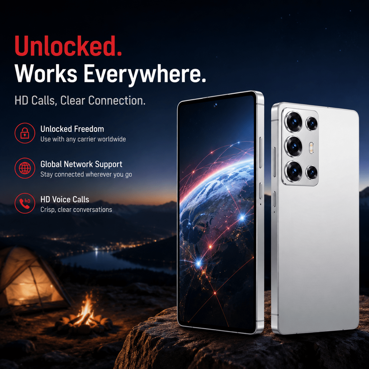   unlocked   cell phone 6 8 hd ultra clear display 4gb   64gb rom     camera face unlock full set gift for elderly Product details 2