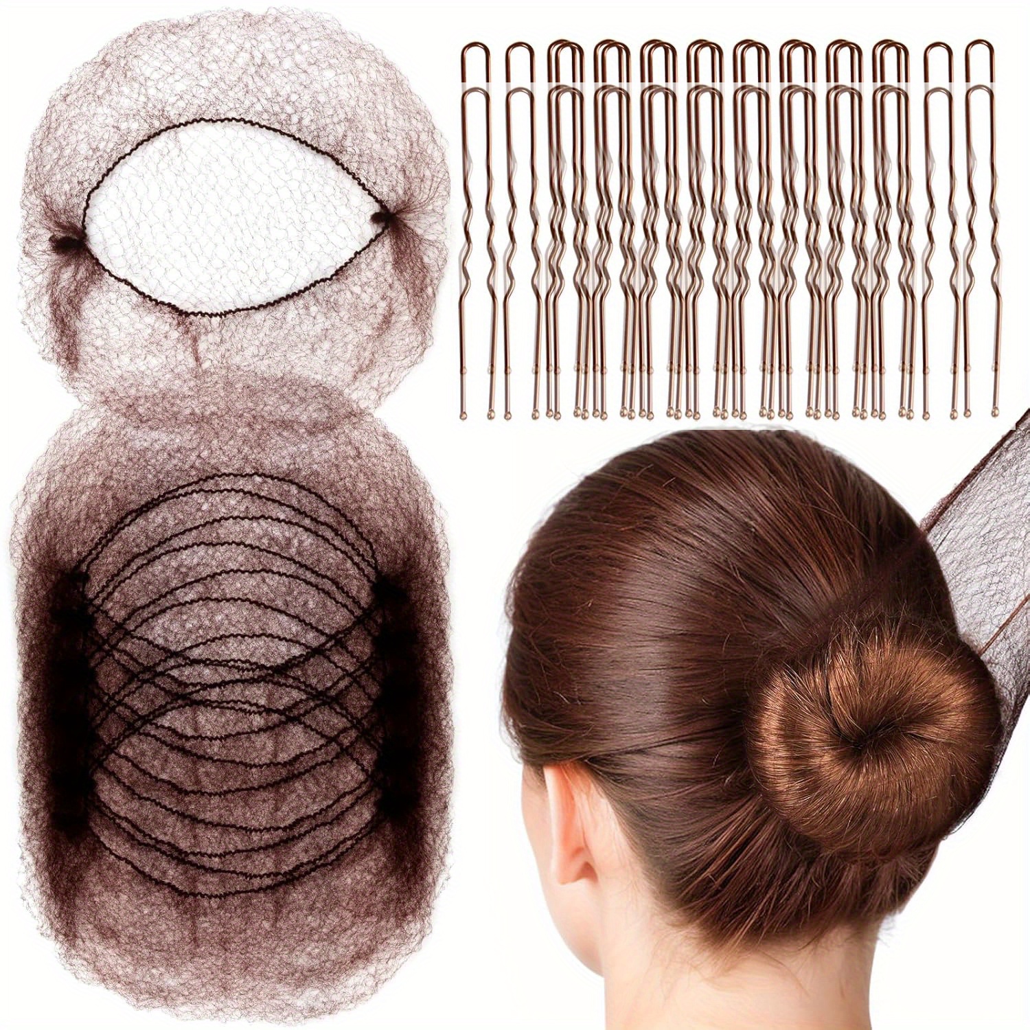 Donut-Duttformer Set Mit 20 Haarnadeln – Für Schnelle, Elegante Frisuren | 4 Größen Für Alle Haartypen