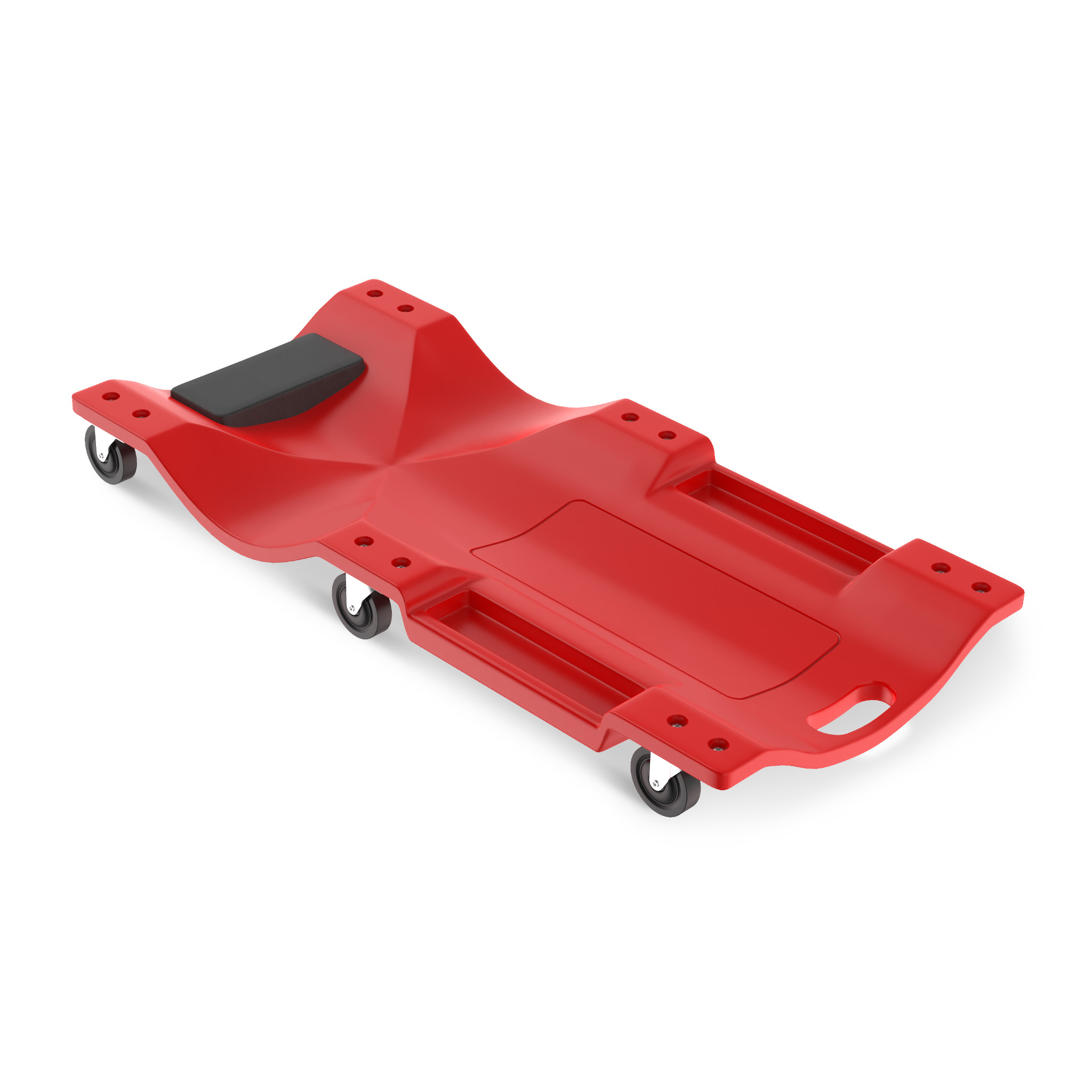 Workshop Crawler Automotive Work Creeper With Casters And Padded Headrest Conforms To Used For Automotive Repair And Assembly , Load Capacity 150kg, 36/41 Inch