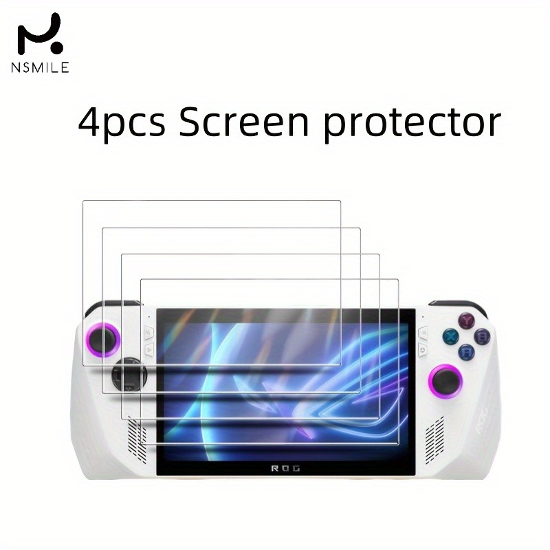 TEMU 4pcs Tempered Glass Screen Protector, Transparent Hd, Full Coverage, Anti-scratch, Anti-fingerprint, 9h Hardness, Suitable For Asus X 2024/asus