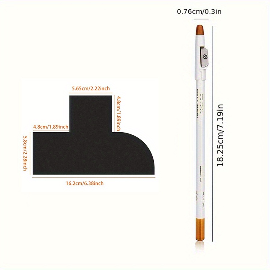 Men's Beard Shaping And Styling Kit: Precision Trim Card, Hairline Template And Outlining Pen - Fragrance-free, Reusable, Ideal For Beards And Mustaches