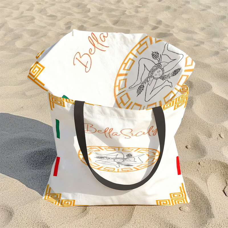 TEMU Serviette de plage , Drapeau italien, Piscine blanche et dorée, Cadeau de salle de bain, Décoration d'intérieur