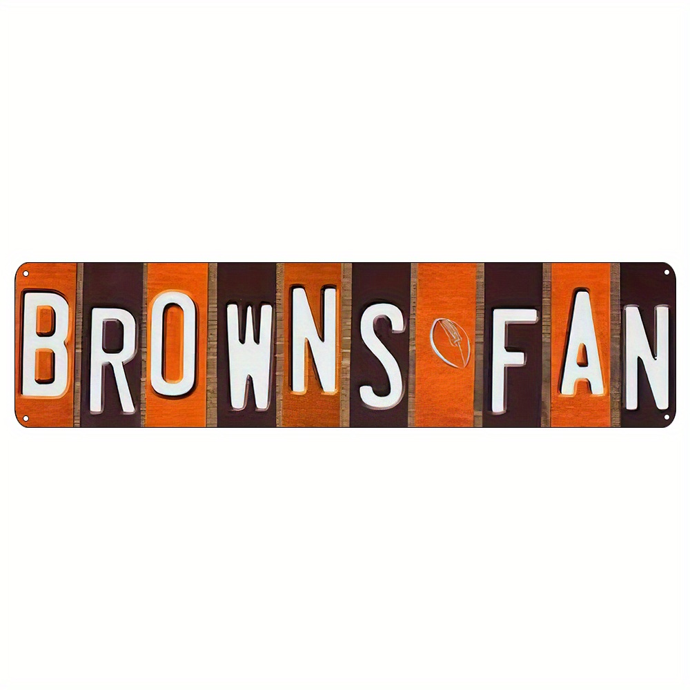 

1pc, " Fan" Metal Tin , 40cm X 10cm, Uv Printed, & Decor, Home & Kitchen , No Required, Metal