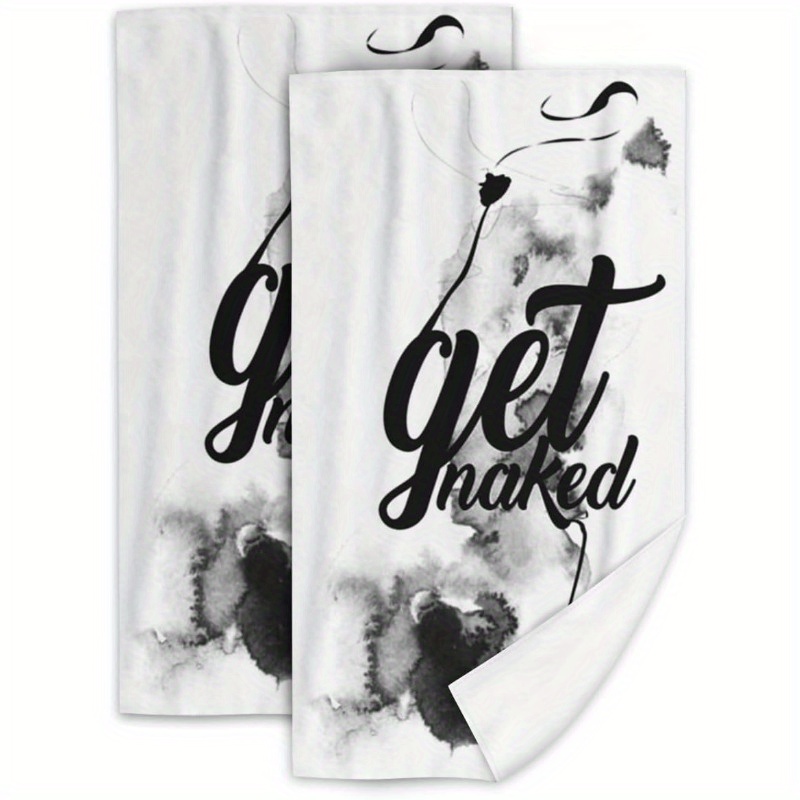 TEMU 2pcs 18*26inch Hand Towel Kitchen Decoration Suitable For Bathroom Kitchen Household Facial Bath Towel Moving Gift