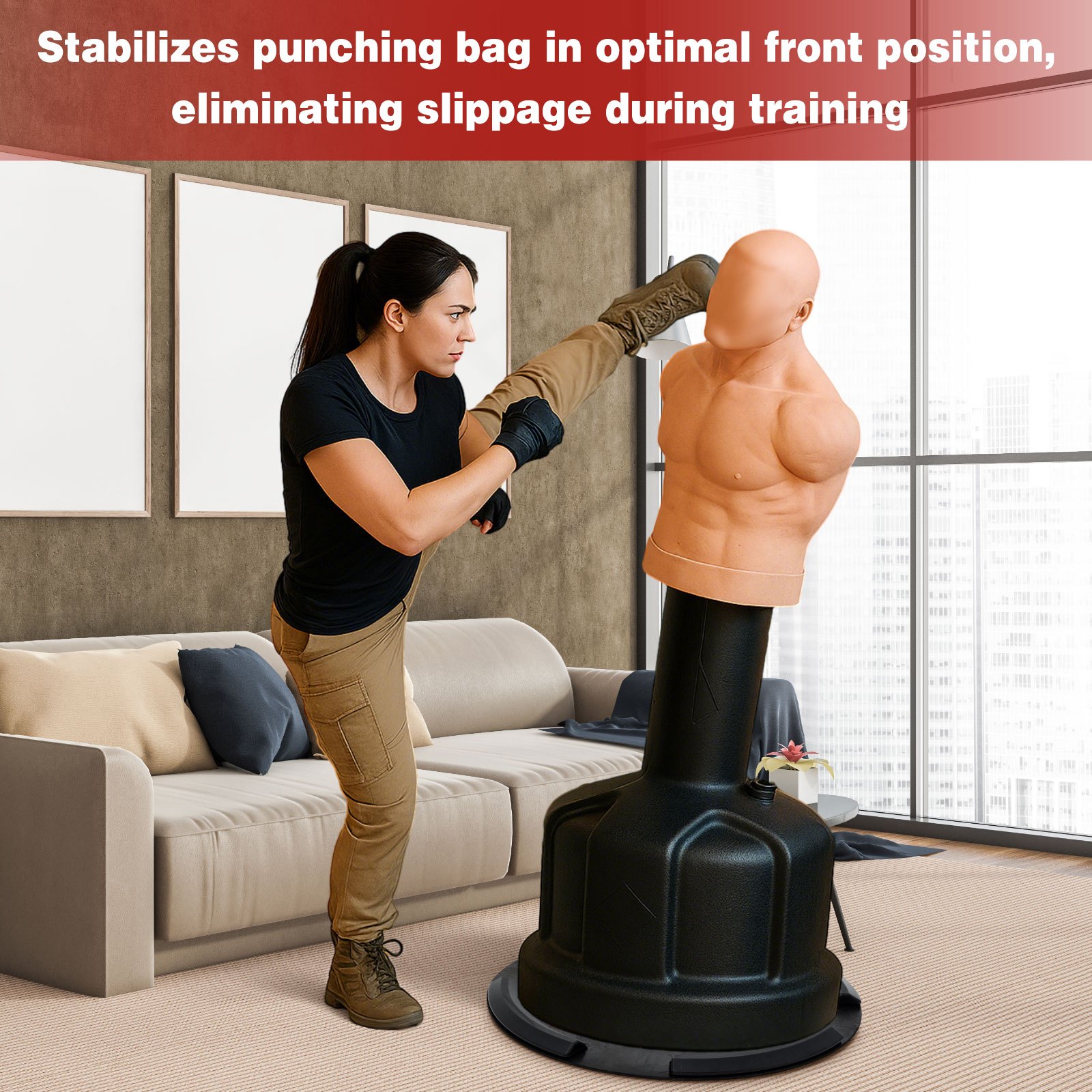 28 5 bag ring mat and bumper kit designed to prevent freestanding   from shifting or toppling ensuring stability for punching bags and boxing   with stands without battery