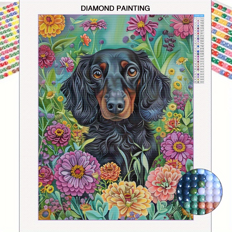 TEMU 5d Full Diamond Round Diamond Painting Kit, Diamond Painting Craft, Mosaic Decoration Craft Wall Art, Animals, Scenery, 30*40 Cm/ 11.8*15.8